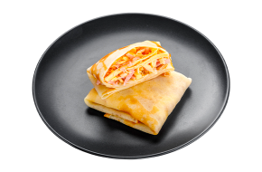 блинчик с ветчиной и сыром квадратной формы